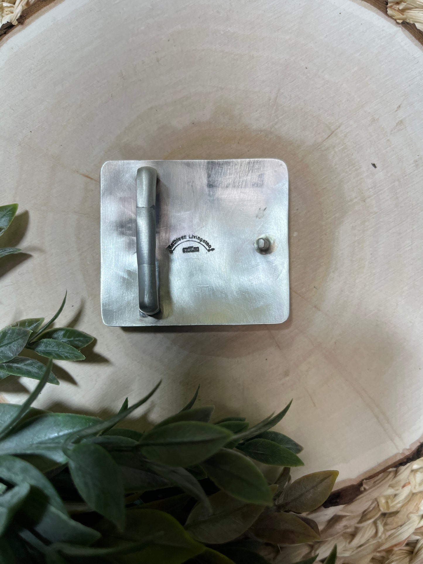 Kathleen Livingston White Buffalo Cluster Buckle
