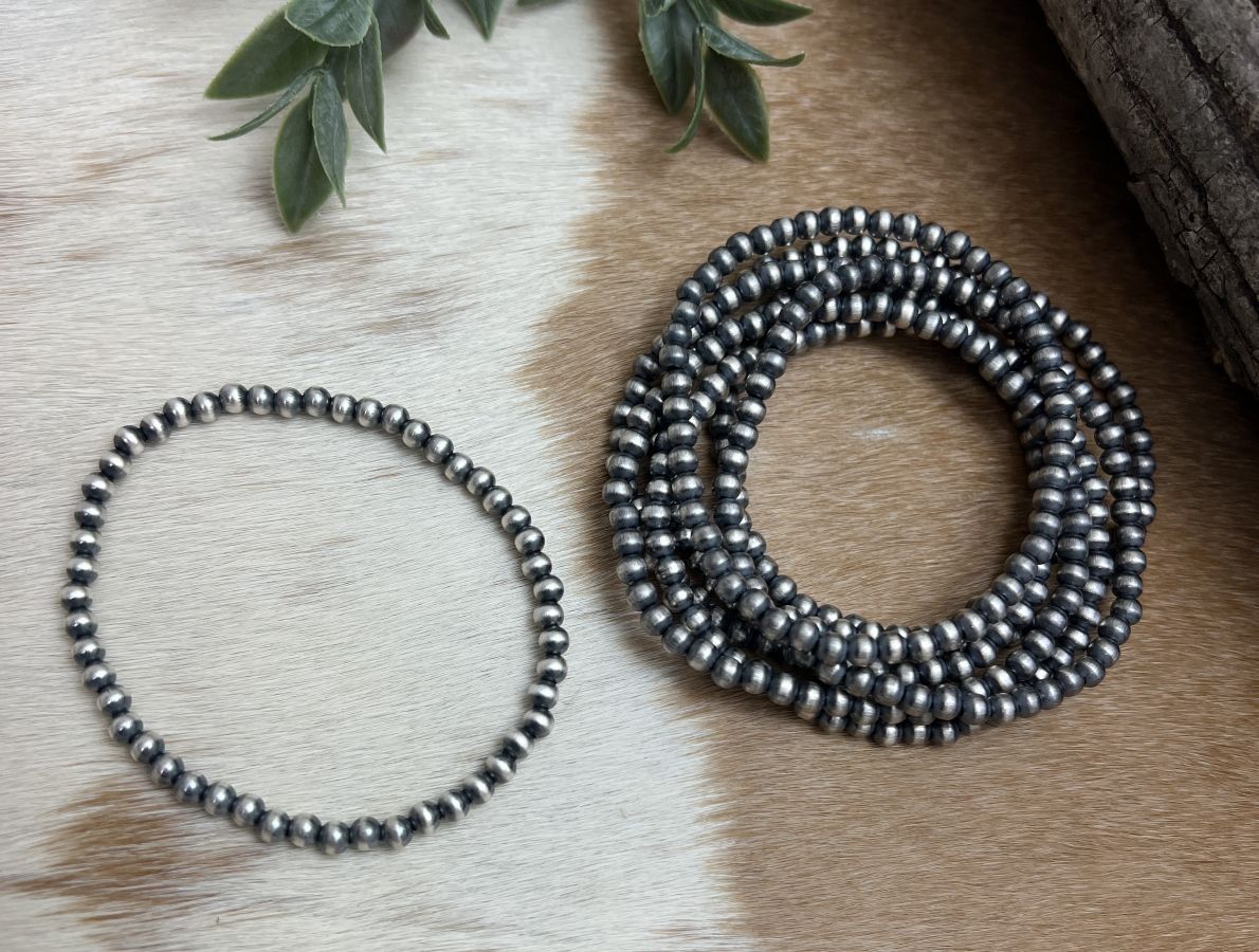 4mm Desert Pearls Stretch Bracelet Round