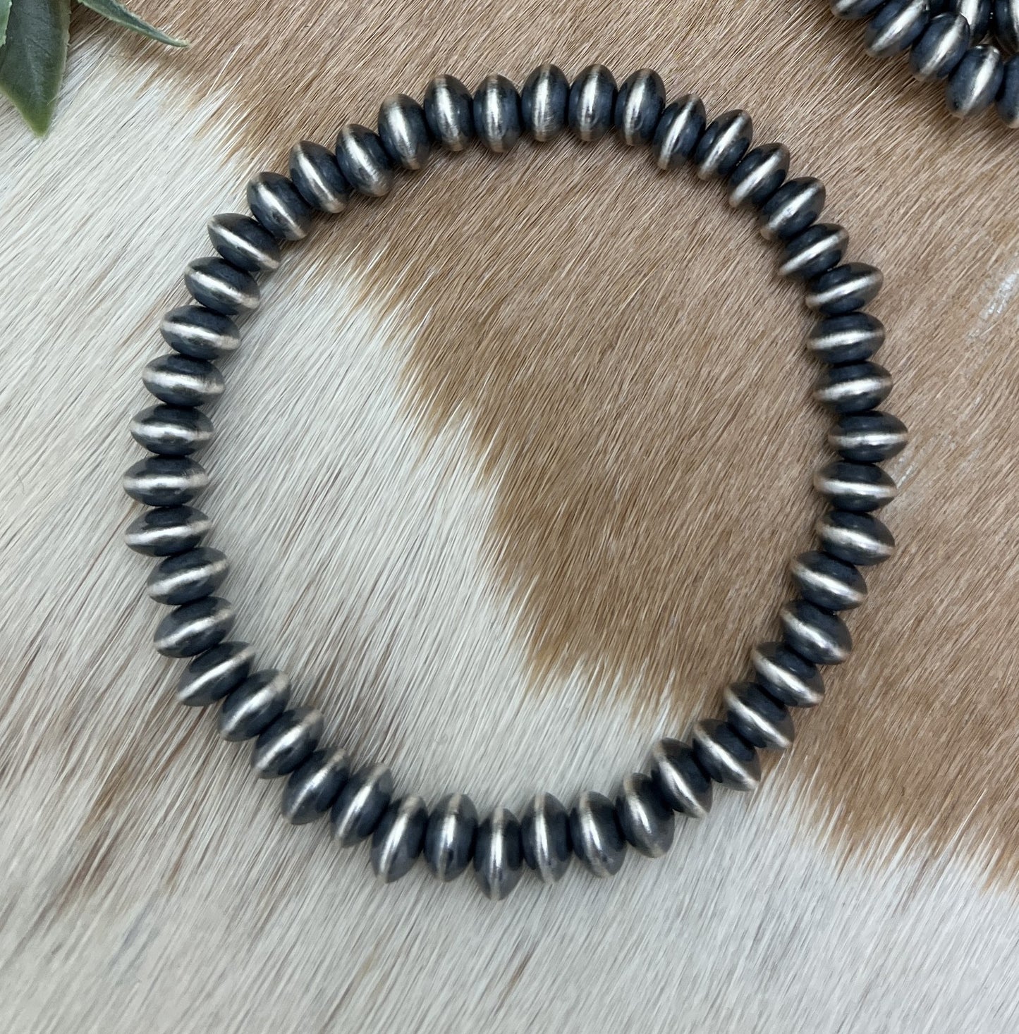 7mm Saucer Desert Pearls Stretch Bracelet