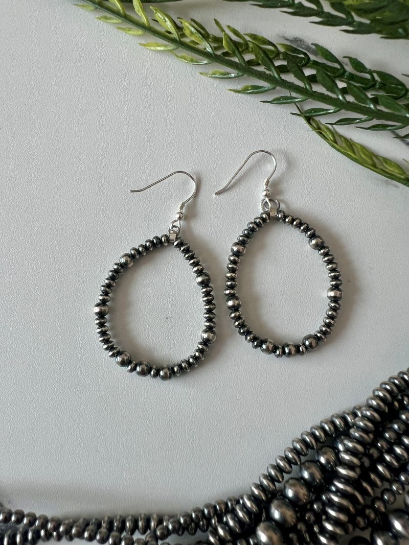 Desert Pearl Mixed Round & Saucer Dangle Earrings