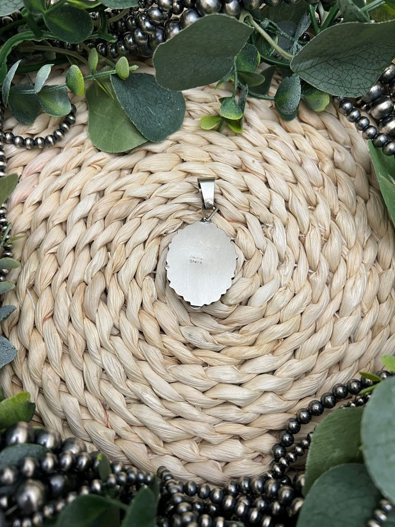 Sheila Becenti Sonoran Turquoise Cluster Pendant