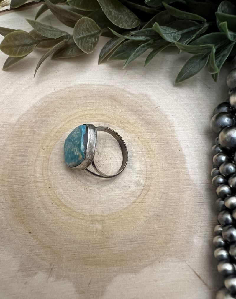 Freeform Turquoise Ring by Sheila Tso