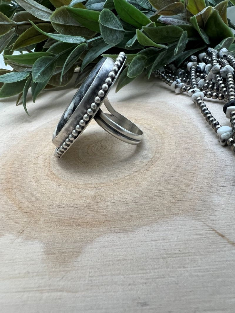 White Buffalo Adjustable Rings
