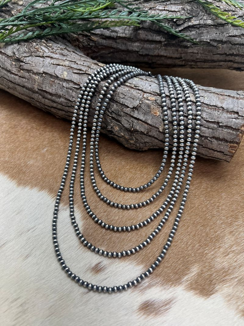 4mm Desert Pearls - Round Bead Necklace