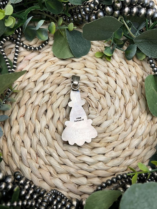 Kathleen Chavez 5 - stone Sonoran Pendant - Sunset TQ Mountain