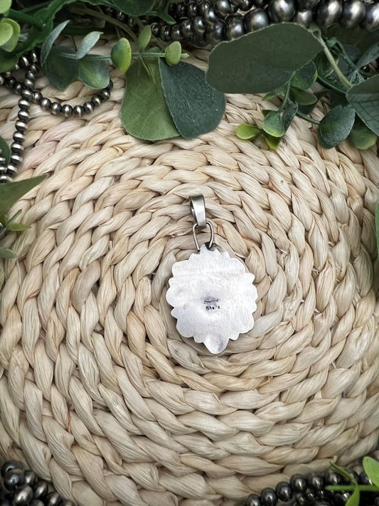 Sheila Becenti Sonoran Cluster Pendant - Sunset TQ Mountain