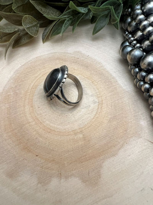 Sierra Nevada Turquoise Ring by Dave Skeets - Sunset TQ Mountain