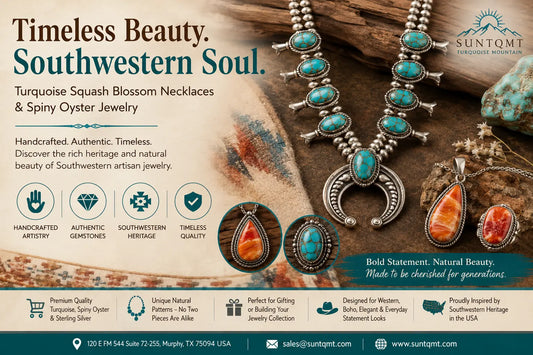 Turquoise Squash Blossom Necklace