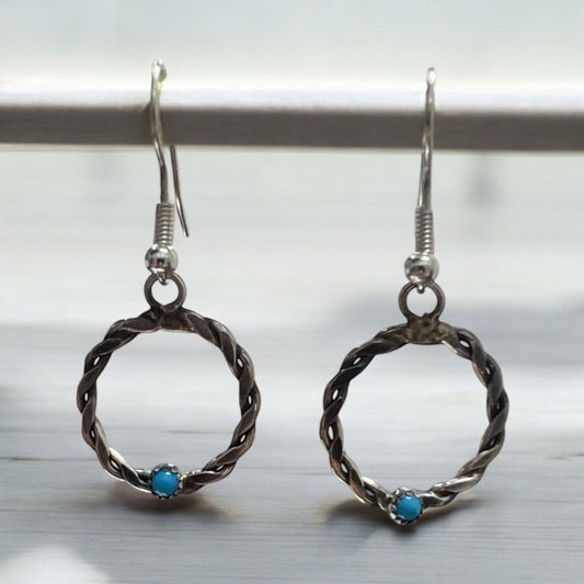 Navajo-Turquoise-Earrings