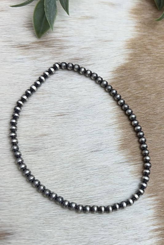 3mm Desert Pearls Stretch Bracelet Round - Sunset TQ Mountain