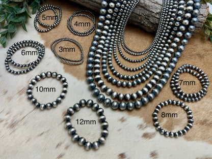 3mm Desert Pearls Stretch Bracelet Round - Sunset TQ Mountain