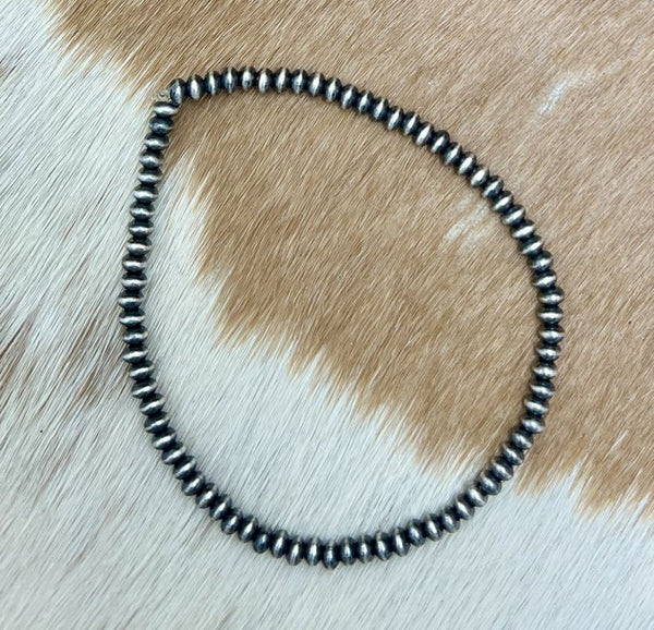 3mm Saucer Desert Pearls Stretch Bracelet - Sunset TQ Mountain