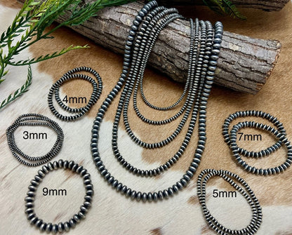 Saucer Bracelets and Necklaces in All Sizes available: 3mm, 4.5mm, 5.5mm, 7mm and 9mm thickness