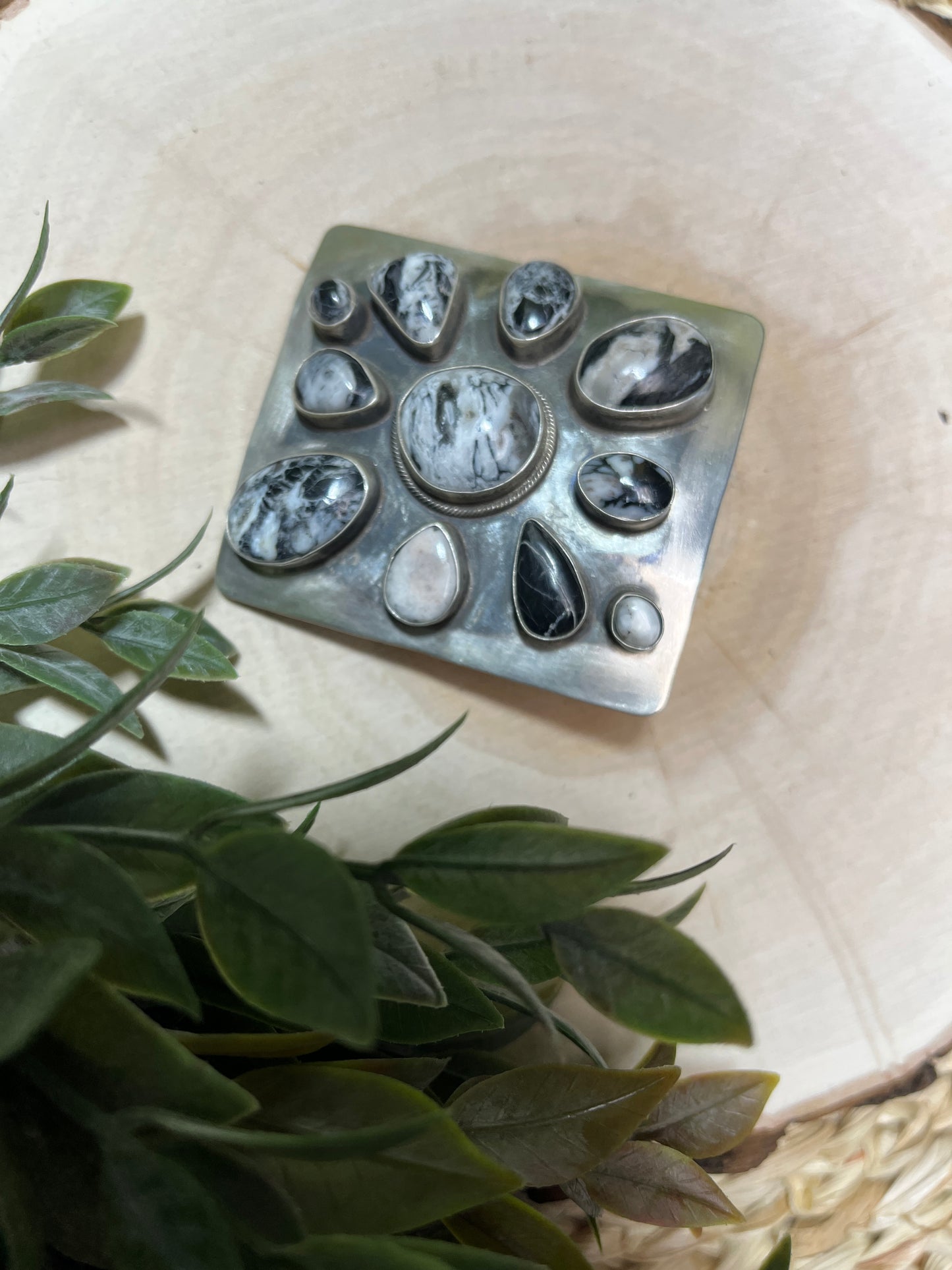 Kathleen Livingston White Buffalo Cluster Buckle