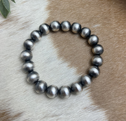 10mm Round Desert Pearls Stretch Bracelet