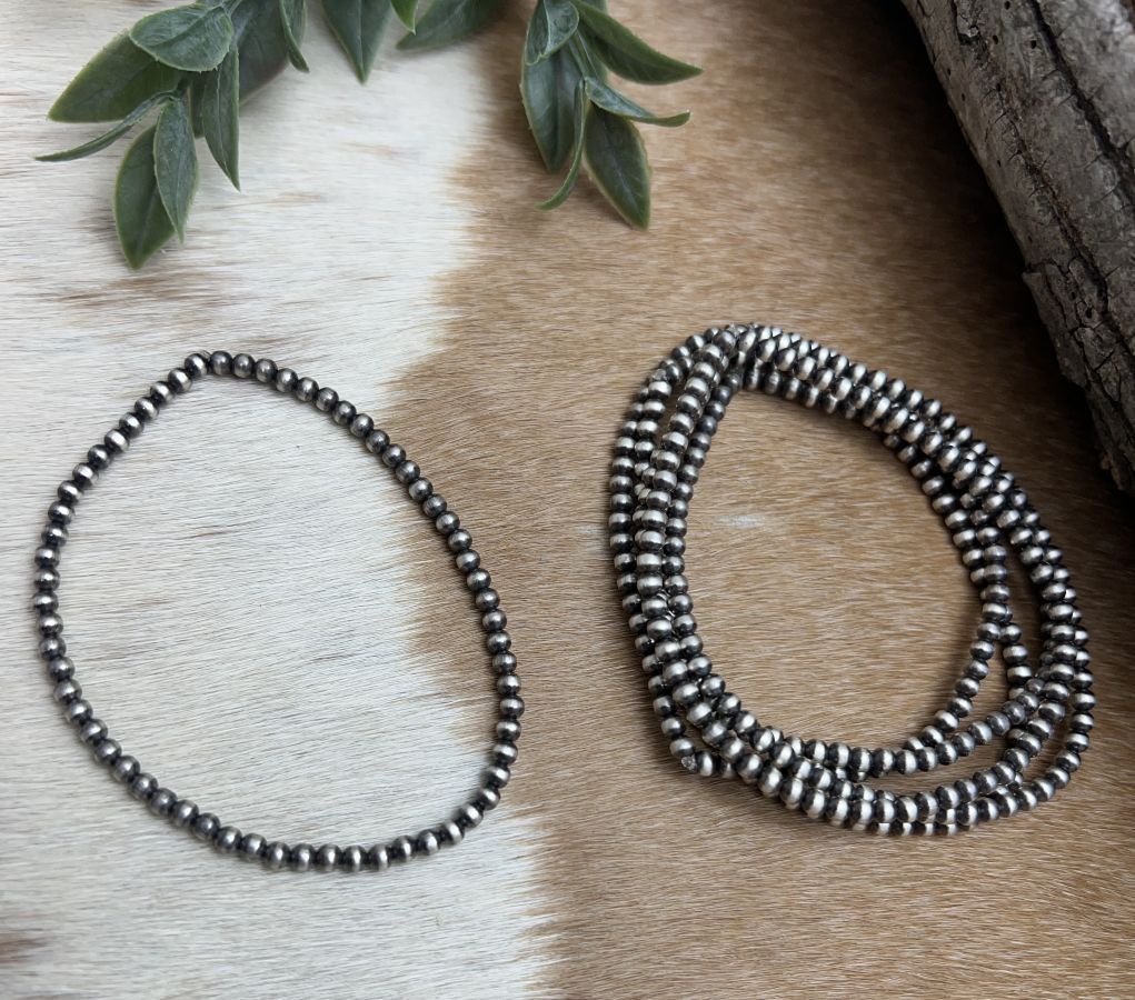 3mm Desert Pearls Stretch Bracelet Round