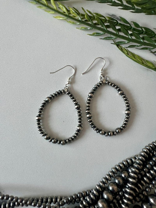 Desert Pearl Mixed Round & Saucer Dangle Earrings