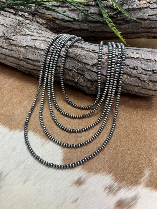 4.5mm Desert Pearls - Saucer Bead Necklace