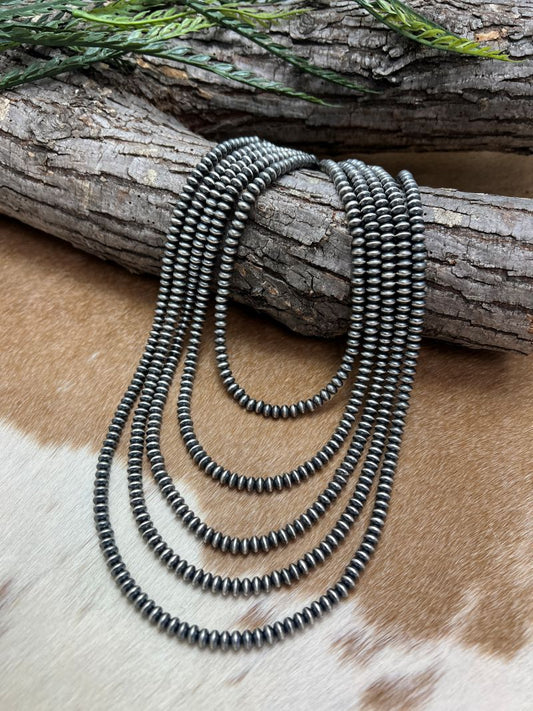 5.5mm Desert Pearls - Saucer Bead Necklace