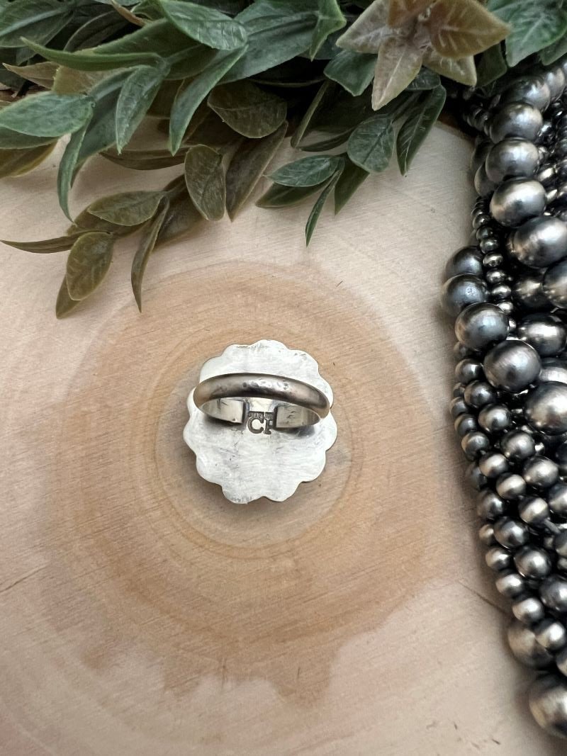 Blue Moon Turquoise Adjustable Ring - Sunset TQ Mountain