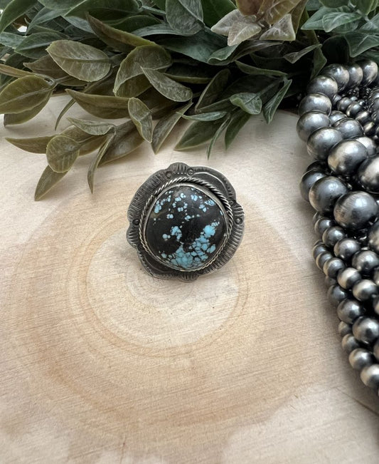 Blue Moon Turquoise Adjustable Ring - Sunset TQ Mountain