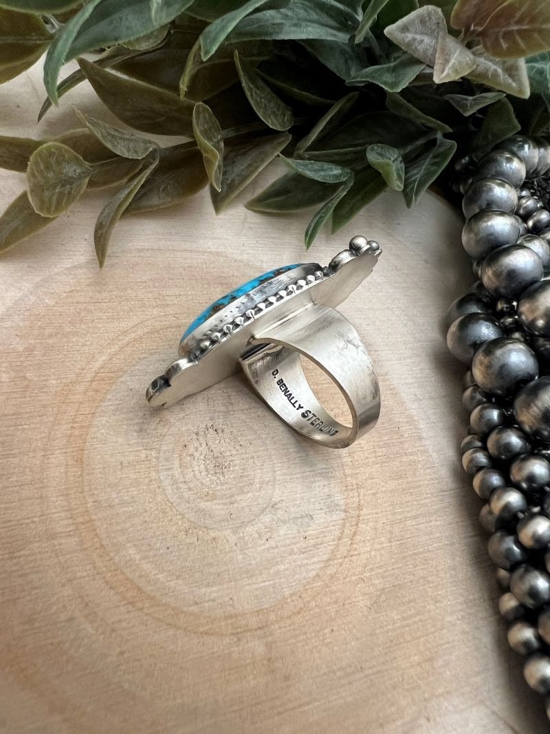 Kingman Turquoise Ring - Sunset TQ Mountain