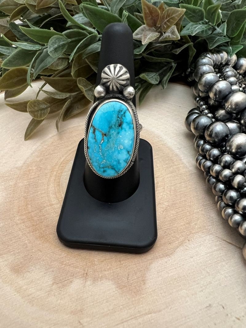 Kingman Turquoise Ring - Sunset TQ Mountain