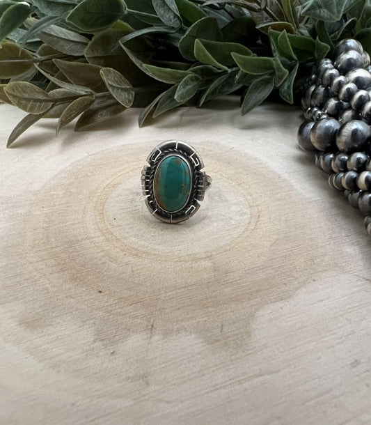 Royston Turquoise Ring by Dave Skeets - Sunset TQ Mountain