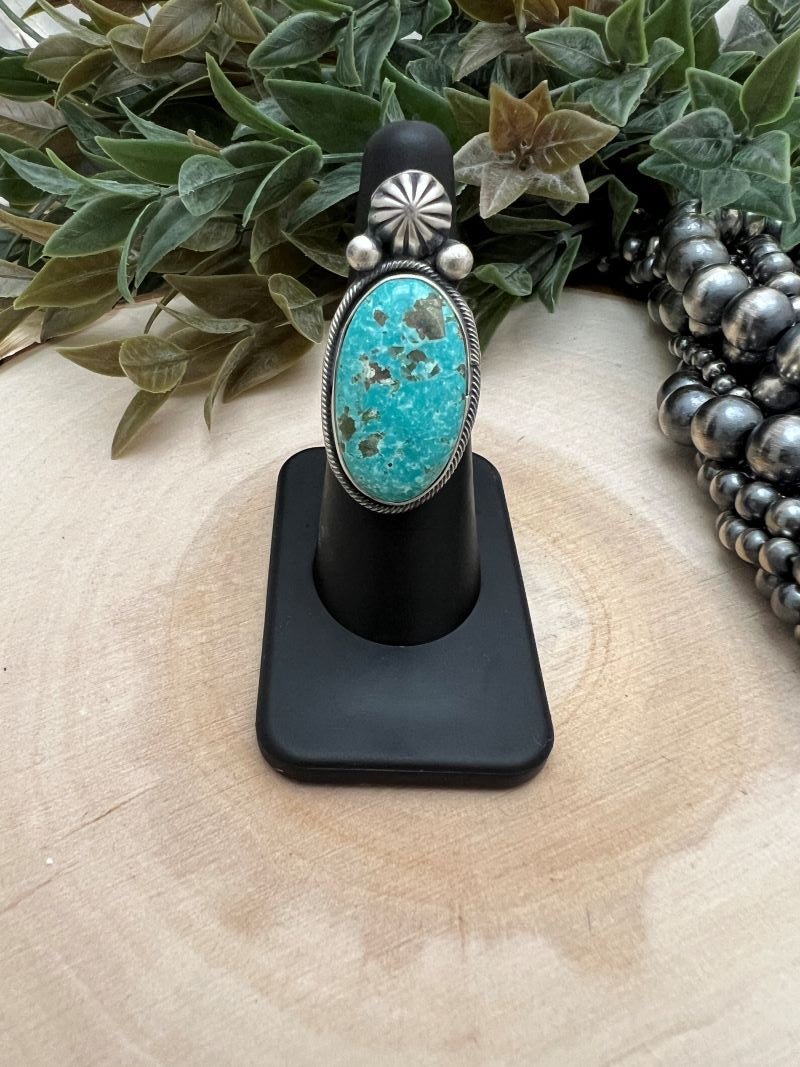 Sierra Nevada Turquoise Tear Ring - Sunset TQ Mountain