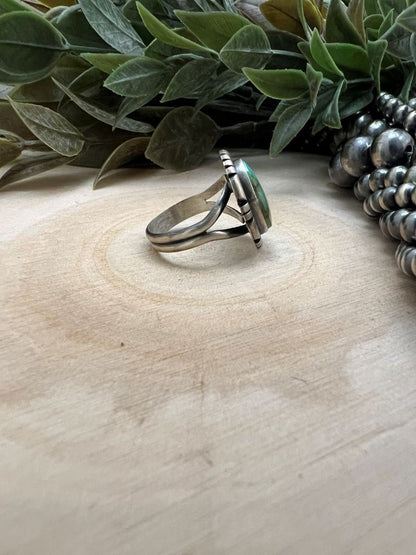 Sonoran Turquoise Oval Ring - Sunset TQ Mountain