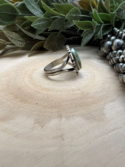 Sonoran Turquoise Oval Ring - Sunset TQ Mountain