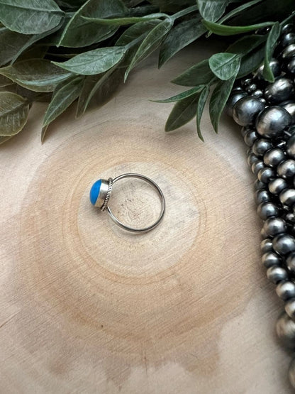 Turquoise Classic Oval Ring - Sunset TQ Mountain