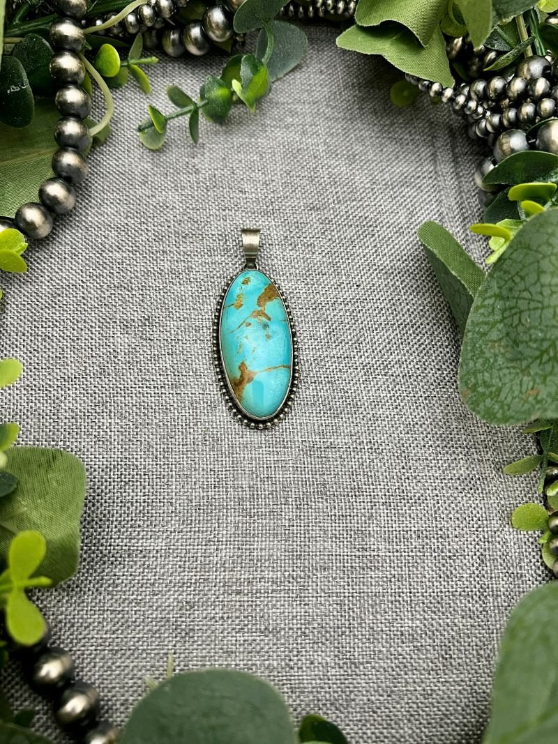 Turquoise Mine 8 Pendants - Sunset TQ Mountain