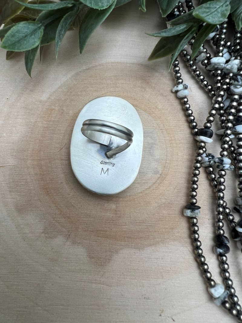 White Buffalo Adjustable Rings - Sunset TQ Mountain