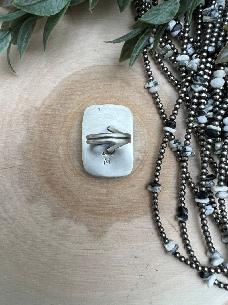 White Buffalo Adjustable Rings - Sunset TQ Mountain