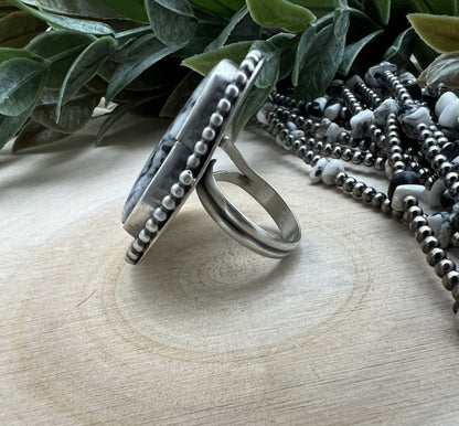 White Buffalo Adjustable Rings - Sunset TQ Mountain
