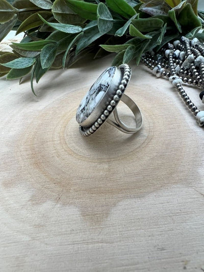 White Buffalo Adjustable Rings - Sunset TQ Mountain